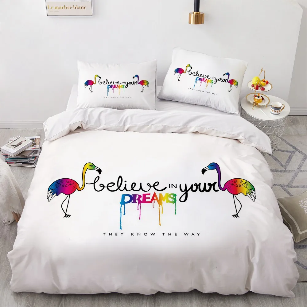 

Letter Quilt Cover Sets 3D Custom Design Black Comforther Covers Pillow Covers 200*230cm Full Twin Double Size Modern Beddings