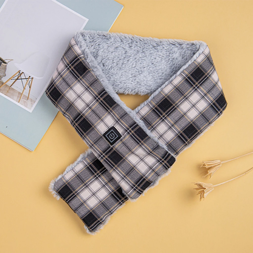 

Зимний нагревательный шарф с зарядкой от USB, умный электрический флисовый нагревательный шарф для шеи, мягкий нагреваемый шарф с защитой от ...