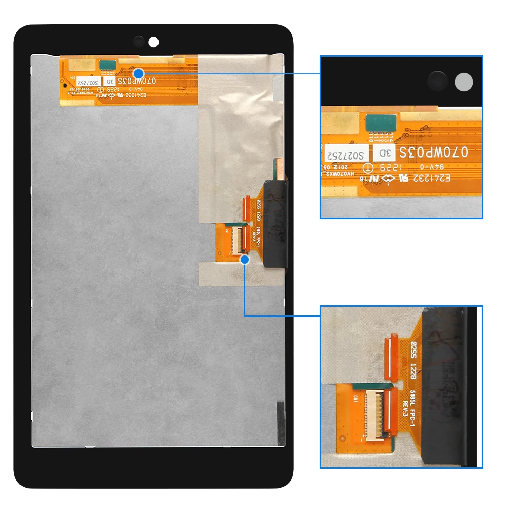 

7'' For Asus Google Nexus 7 1st Gen Nexus7 2012 ME370 ME370T ME370TG Lcd Display Touch Screen Panel Assembly Replacement Parts
