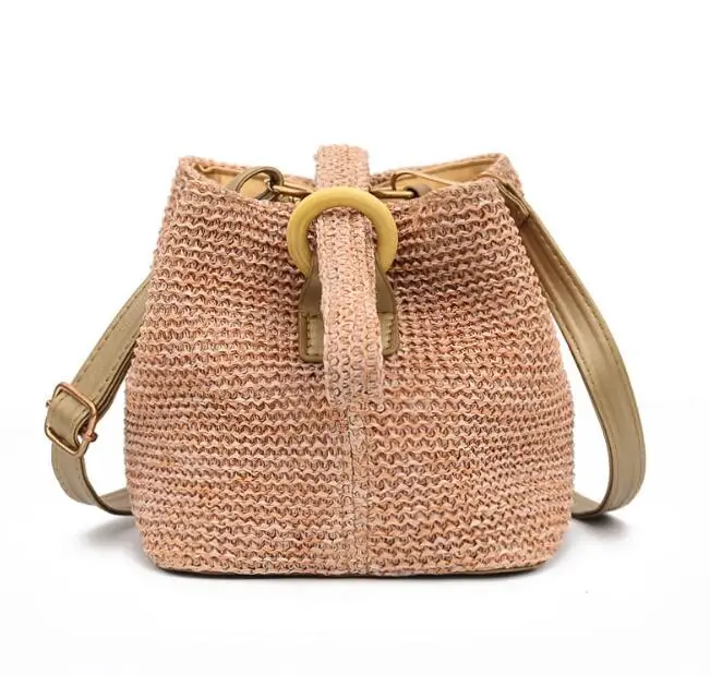 Соломенные Сумочки в европейском и американском стиле Женская Повседневная