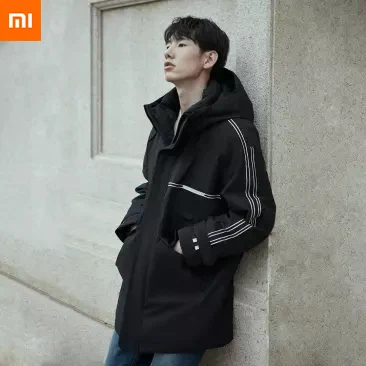 Xiaomi Mijia Youpin 90 points трехмерная вышивка с капюшоном пуховик уровень 4 водоотталкивающий для зимы