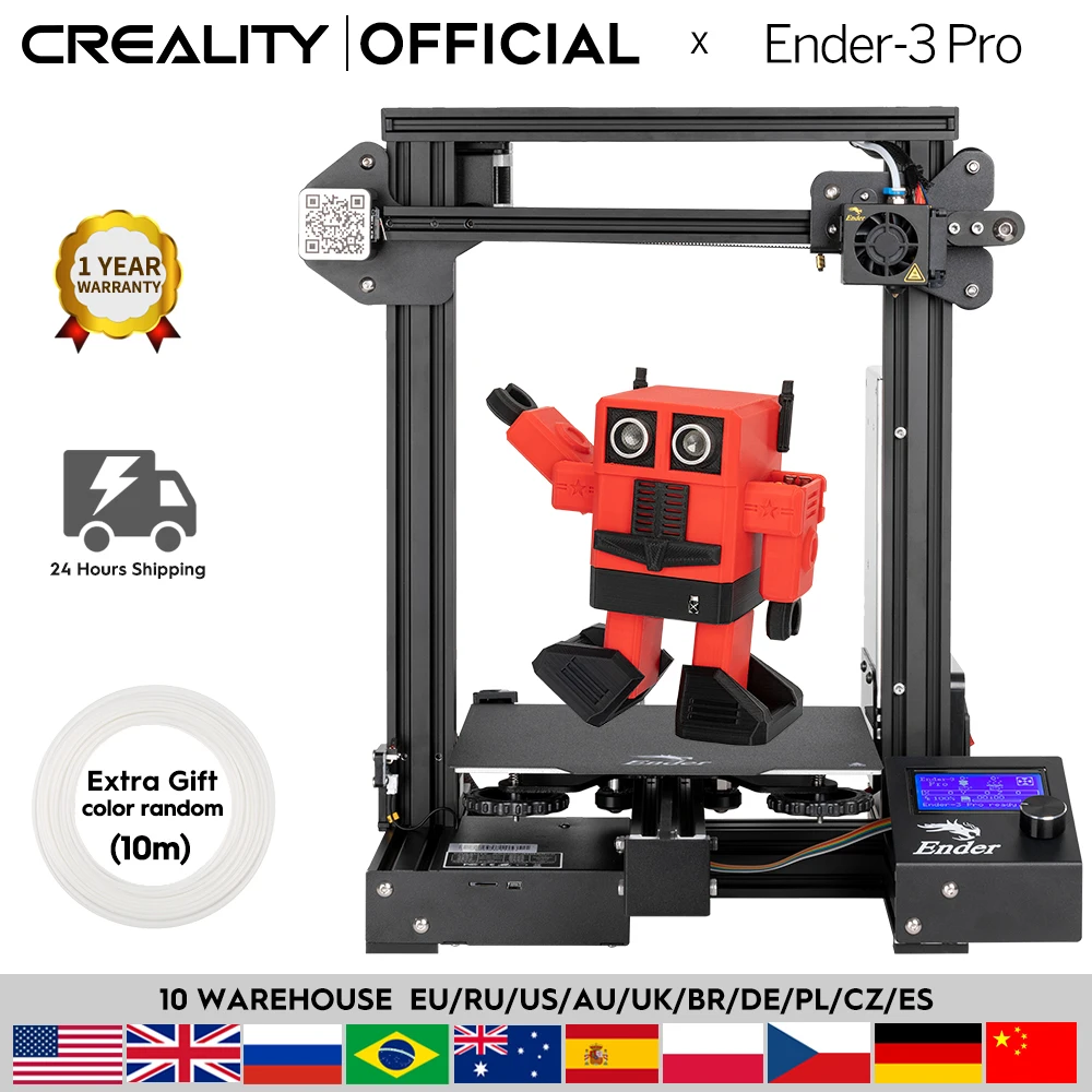 3D принтер CREALITY Ender 3 PRO улучшенная магнитная наклейка с возобновлением печати