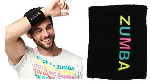 FIT веселый ZUMBA носить ACC Женский трикотажный хлопок zumba фитнес модный браслет |