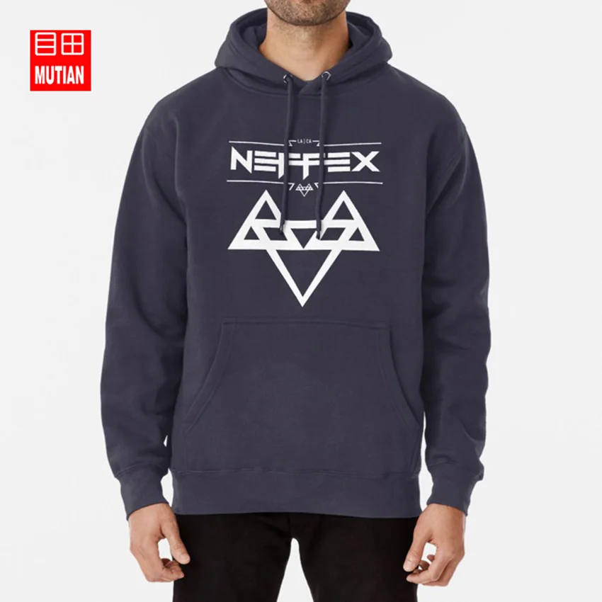Белые толстовки NEFFEX с логотипом 2 neffex merch band music nation армейский художник merch|Мужские