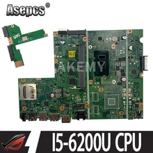 For Asus X541UA X541UAK X541UVK X541UJ X541UV X541U F541U R541U Motherboard laptop Motherboard W/ 8GB RAM I5-6200U Free Board