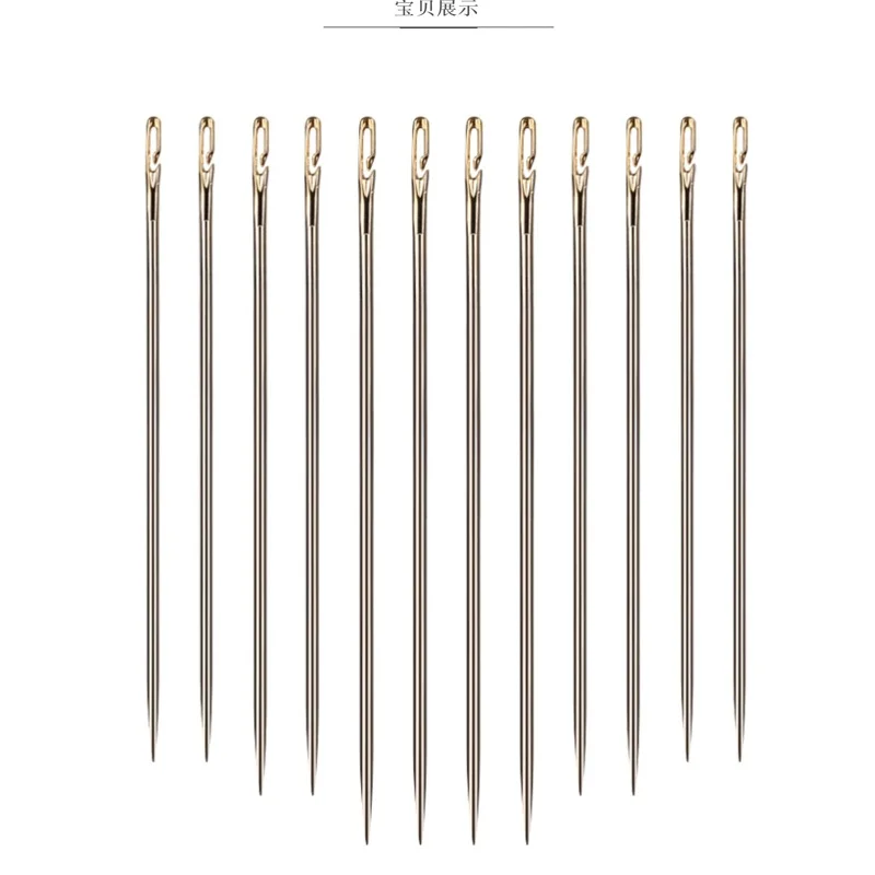 Самонарезание ручные швейные иглы джинсы певица Набор сделай сам большой глаз