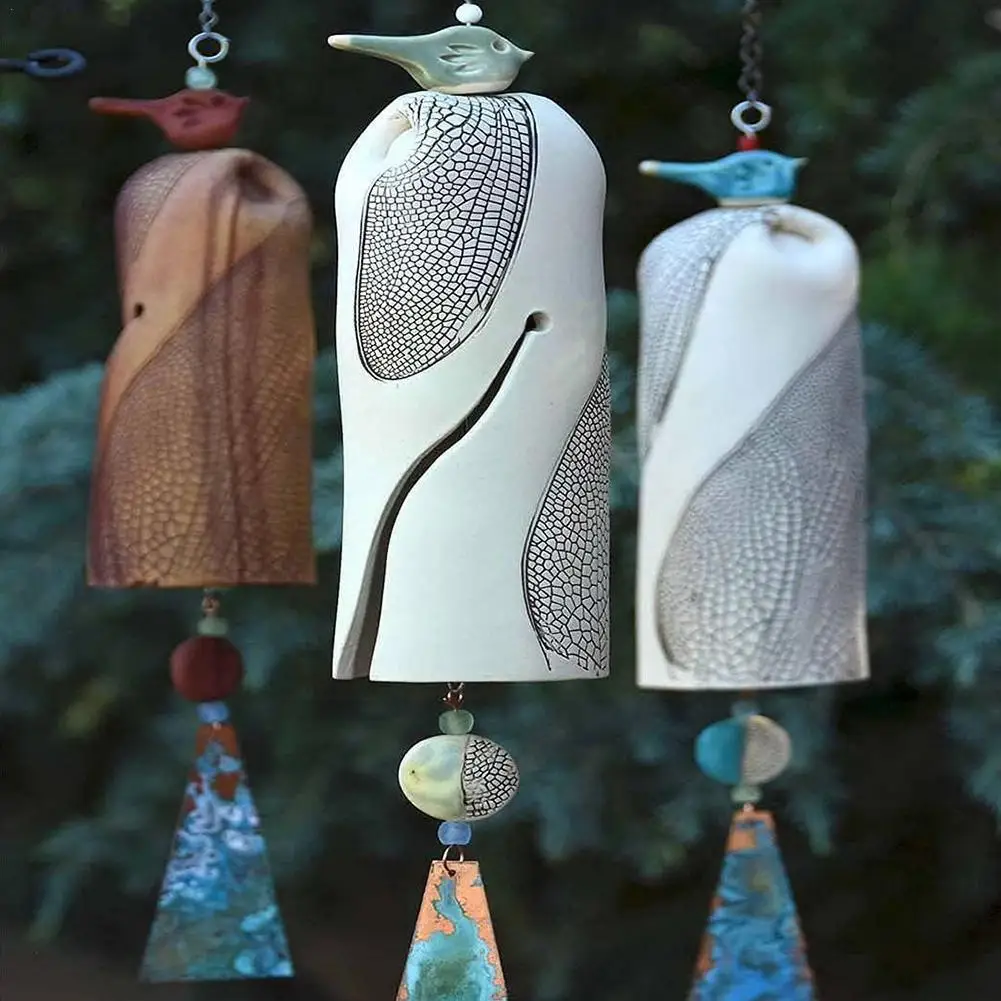 

Новое украшение для сада, подвеска-колокольчик из смолы в виде стрекозы, украшение для дома, улицы, террасы, сада R1I2