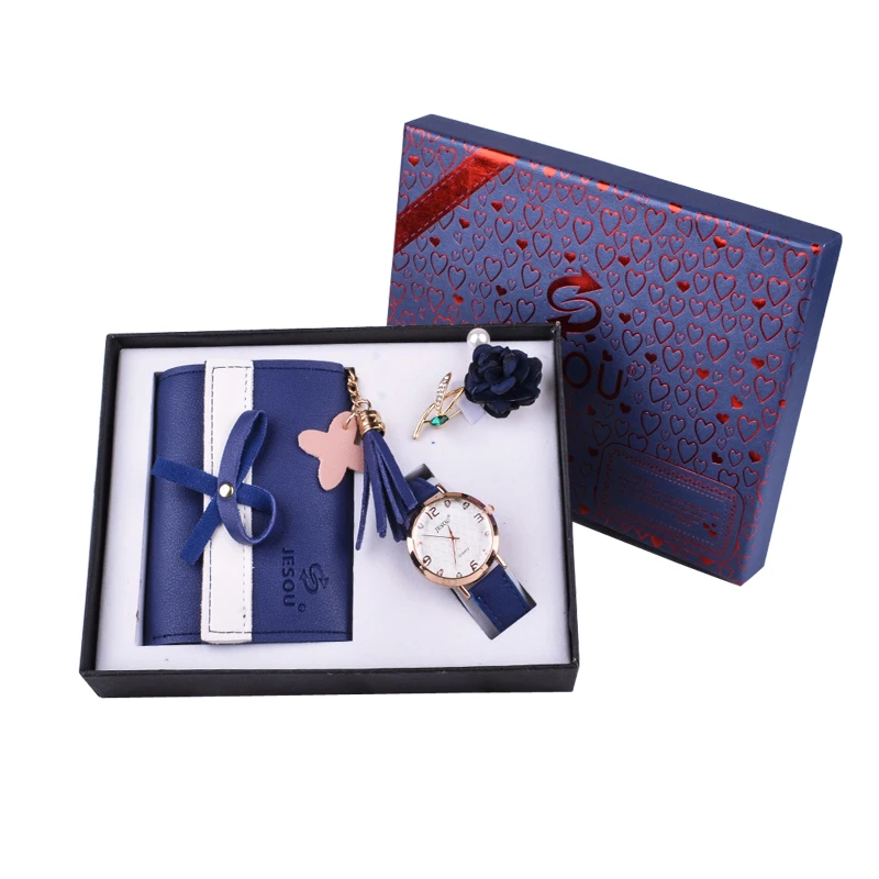 3 шт./комплект, женские кварцевые часы-кошелек от AliExpress WW