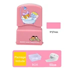 Красное имя печать индивидуальные краски персональный студент ребенок гравировка водонепроницаемый не выцветающий детский сад мультфильм штамп одежды