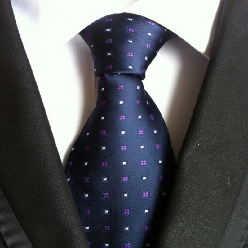 

Men Tie 8cm Luxury Waterproof Striped Plaid Neckties Gravata Jacquard Man's Wedding Dress Tie