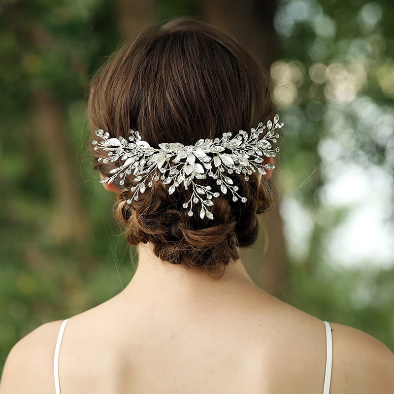 

Sparkly Handmade Hair Jewelry Crystals Comb Bride Accessories Tiara Crown Wedding Bridal Headpieces