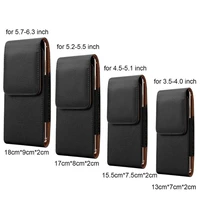 universal mobile phone case waist pu leather case for iphone 12 pro 11 12 pro max xr xs max x 7 8 6 plus 12mini 11pro max 11