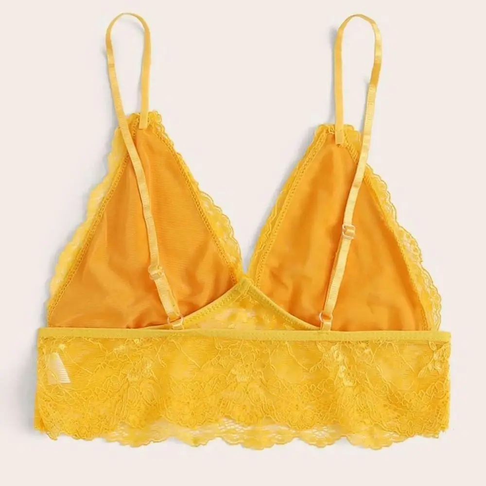 Plus Size Lace Bras Wireless Bralette for Women Lingerie Fitness Underwear Sexy Backless #15 | Женская одежда
