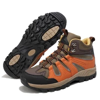 mens hiking boots waterproof non slip comfortable work shoes outdoor lightweight mid ankle mountain trekking trail shoes