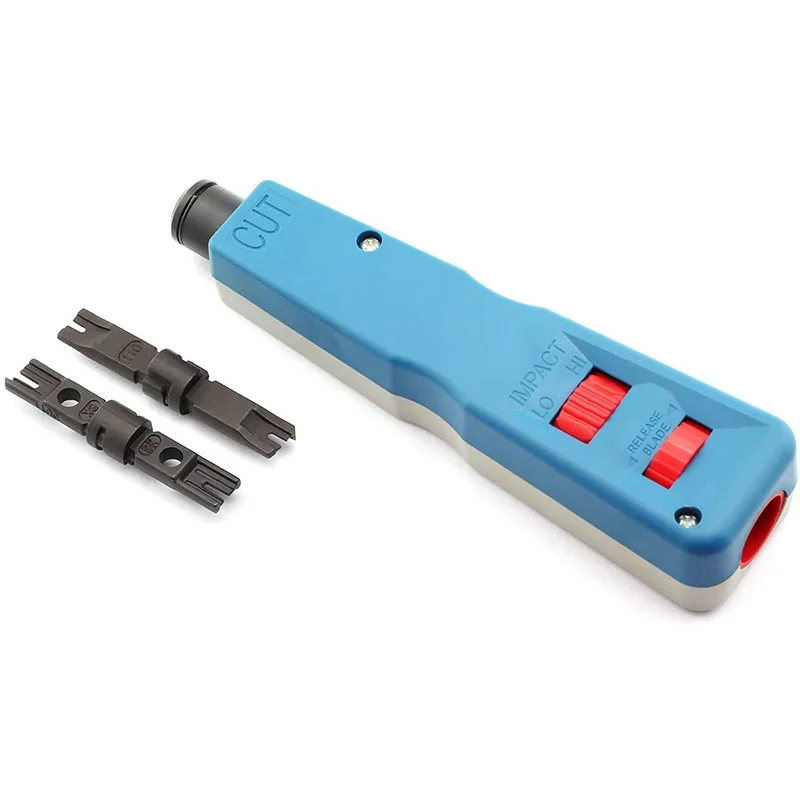 punch down impact toolblade network wire punch down installation cut tools for rj45 jack cable cord wire stripper free global shipping