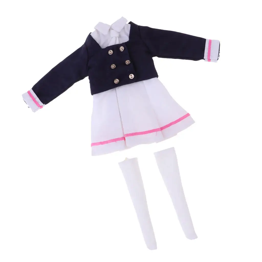 

Школьное платье, носки, комплект одежды для 1/6 модных кукол Blythe Azone Licca, аксессуары для кукол