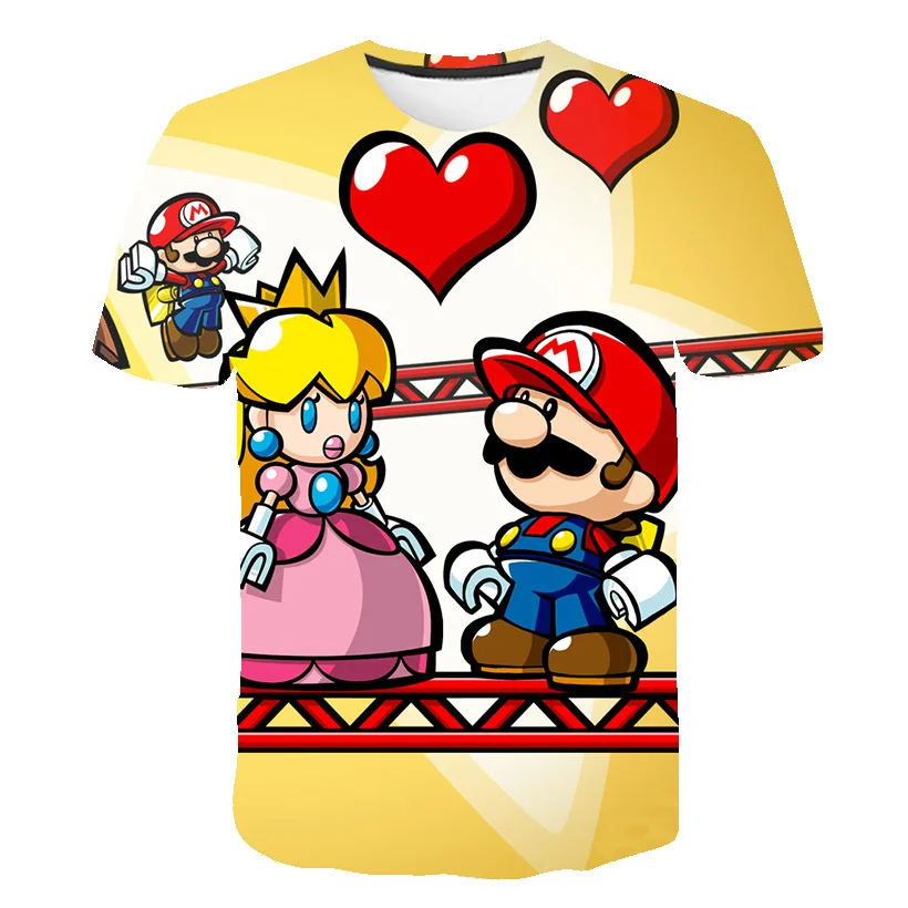 

3D color painted men's shirt 3D printed T-shirt, round neck fashion T-shirt men's and women's T-shirt cartoon T-shirt