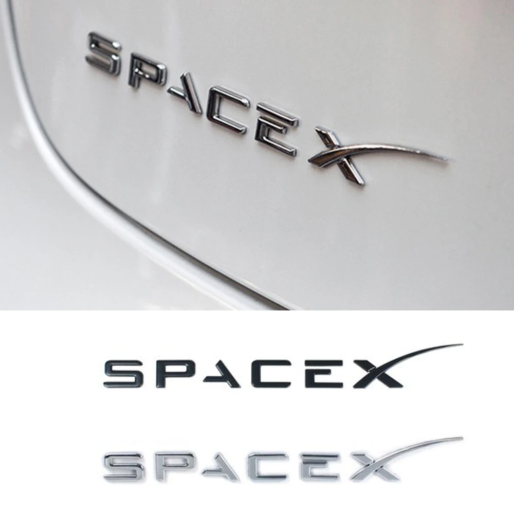 Значок эмблема Space X наклейка для Tesla Model 3 модель S/модель этикетка с двойным