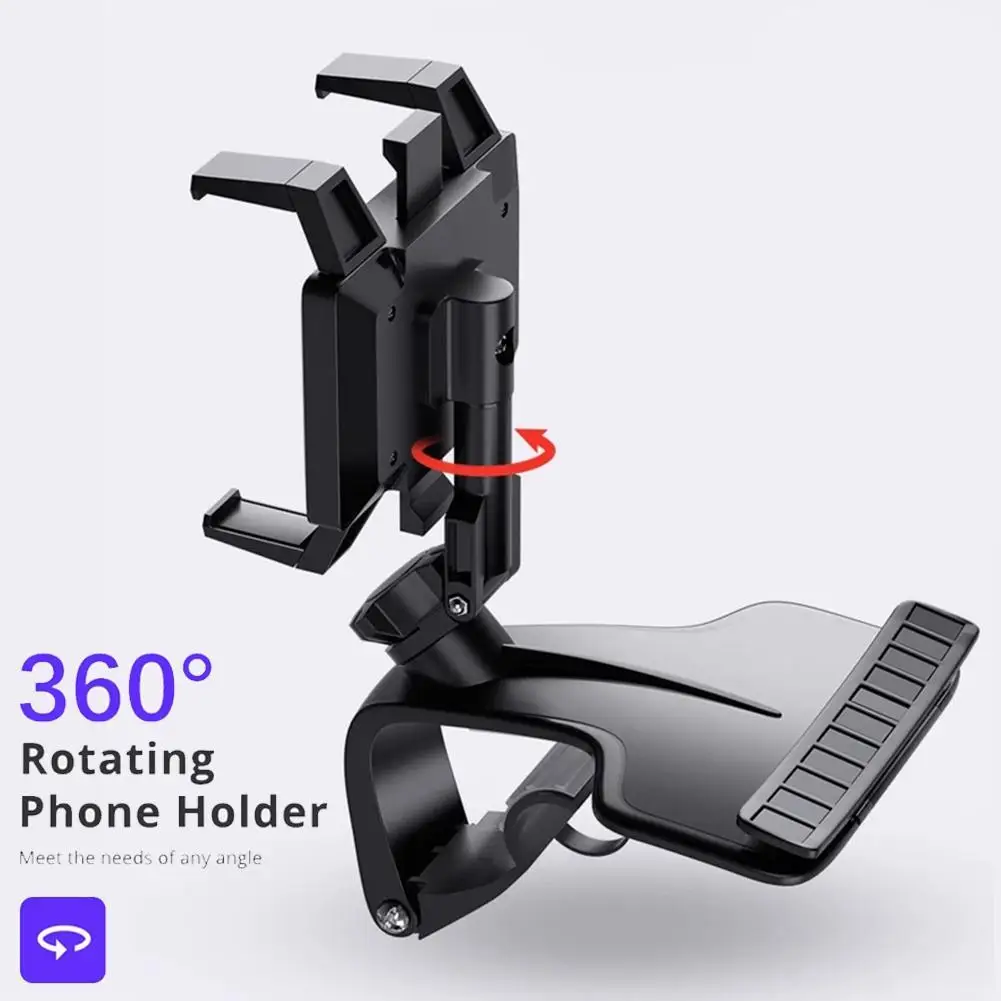 dashboard car phone holder 1200 degree mobile phone stands rearview mirror sun visor in car gps navigation bracket adjustable free global shipping