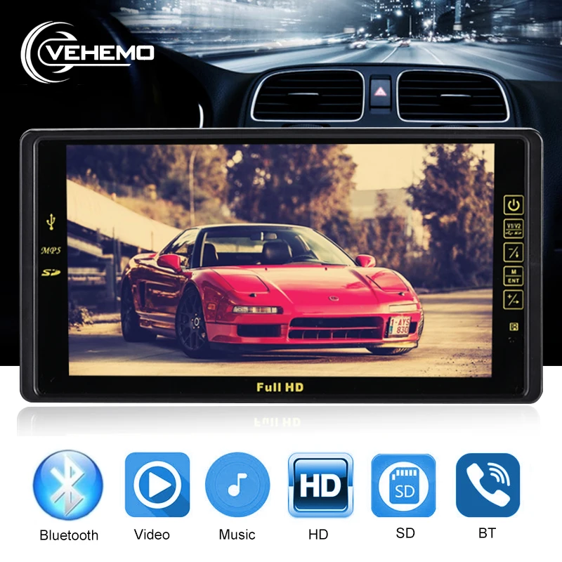 Автомобильный MP5 плеер 9 &quotс экраном Full HD Bluetooth подголовник монитор свободные
