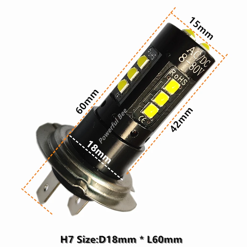 2 x H7 H8 H11 HB3/9005 HB4/9006 мощность 30 Вт Супер белый автомобильные шины для грузовиков