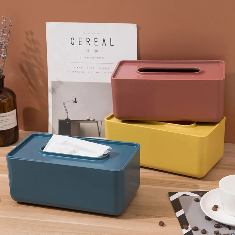 

Nordic Simple Multi-Color Pumping Box Home Living Room Storage Box Desktop Roll Paper Storage Box Car Multi-Function Tissue Box