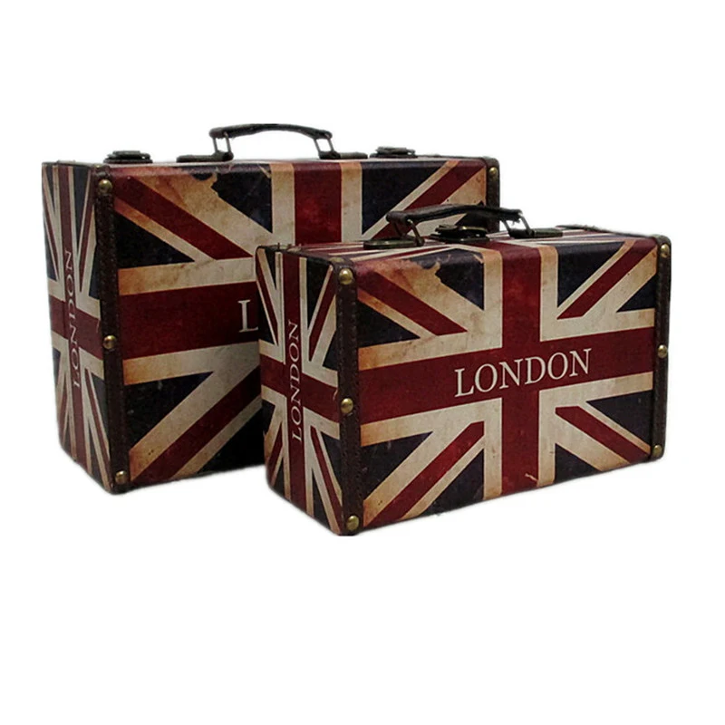 Креативный ретро кожаный деревянный ящик для костюма коробка хранения одежды