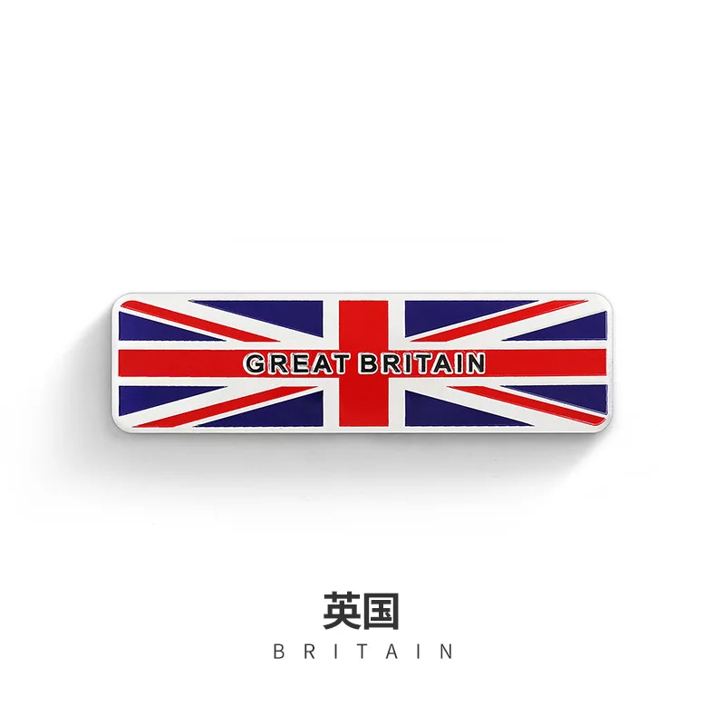 UK Квадратный флаг этикетка-эмблема индонезийский Корея Малайзия Турция Украина Греция Франция Россия Великобритания США Германия Япония Канада м стикер автомобиля - Цвет: UK