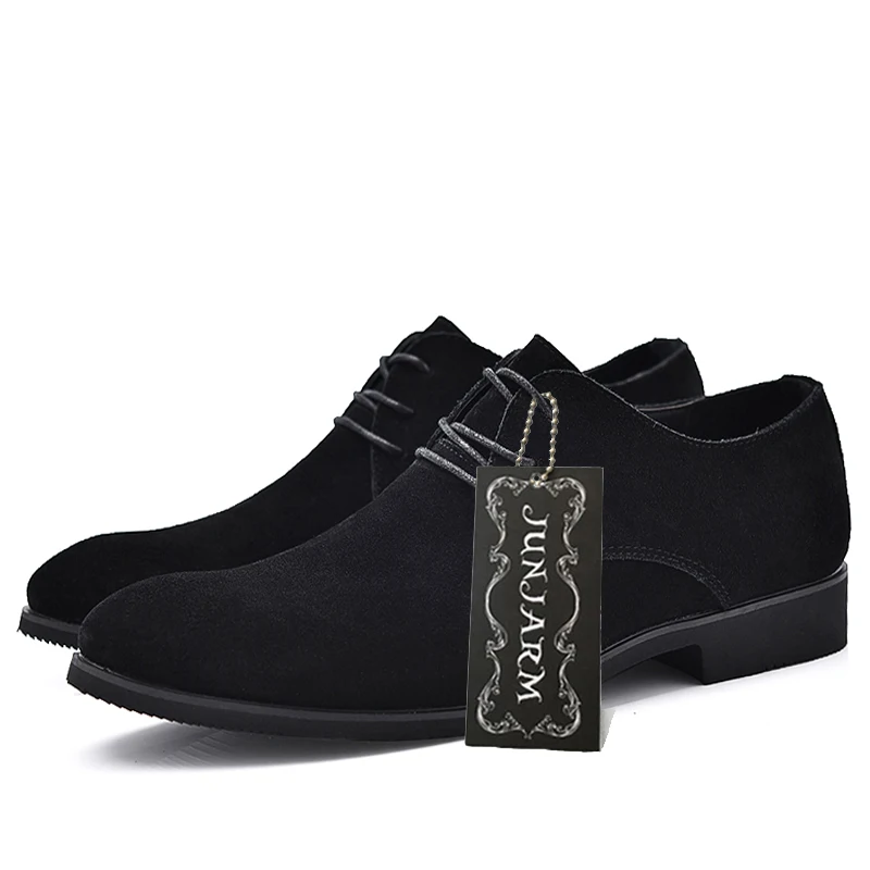 JUNJARM/мужская деловая обувь в британском стиле Мягкие Мужские модельные туфли
