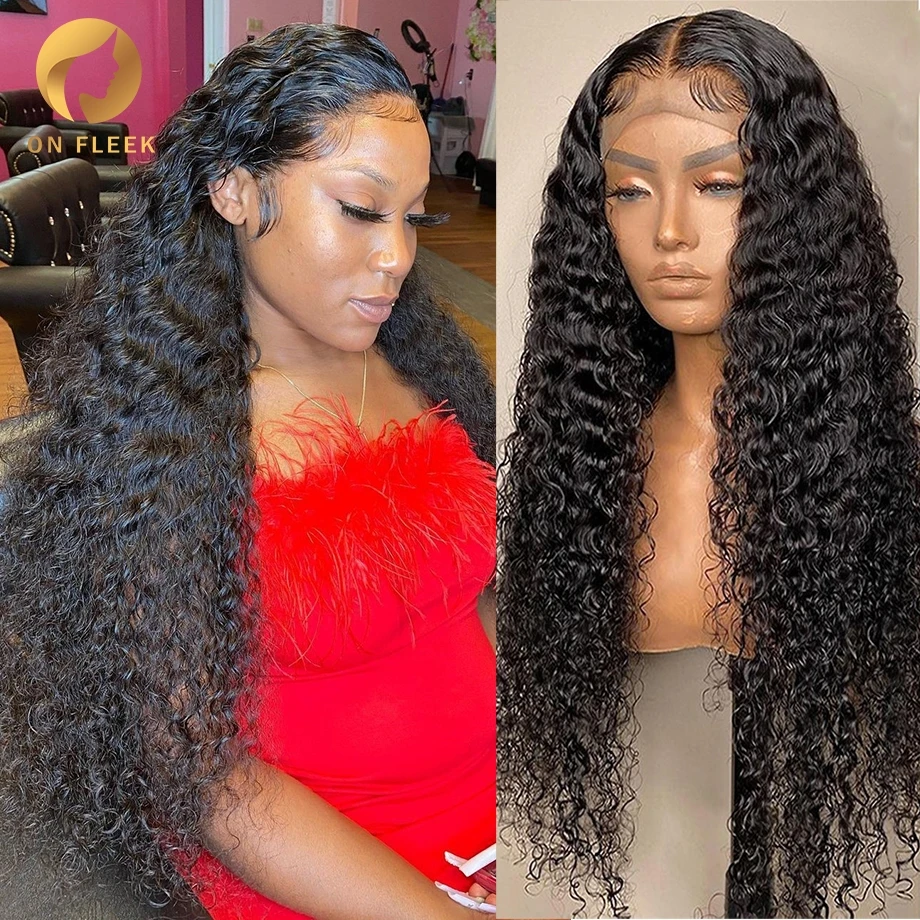 

Water Wave Lace Front Wig Curly Human Hair Wigs For Women Wet And Wavy Bob HD Loose Wave 30 Inch 13x4 Deep Wave Lace Frontal Wig