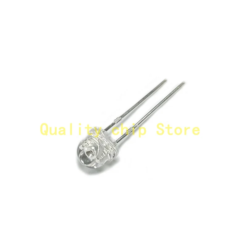 50PCS 5mm Straw Hat LED Diode Super Bright F5 Red Yellow Green Blue White lamp Wide Angle Transparent LED Lamp Strawhat LED