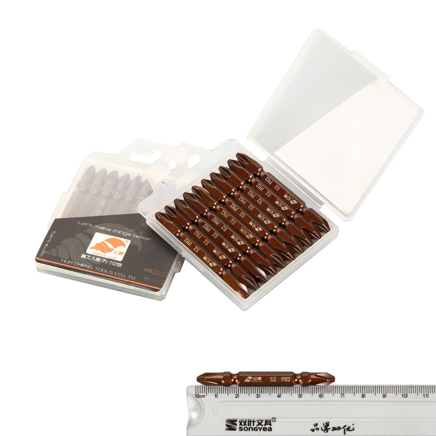 Рог 10 шт. S2 Материал отвертка Набор бит патент коробка сильная Магнитная головка