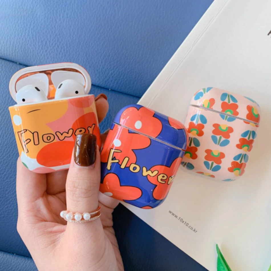 Мраморный Bluetooth чехол для наушников Airpods 2 Роскошный авокадо защитный Apple Air Pods Earpods