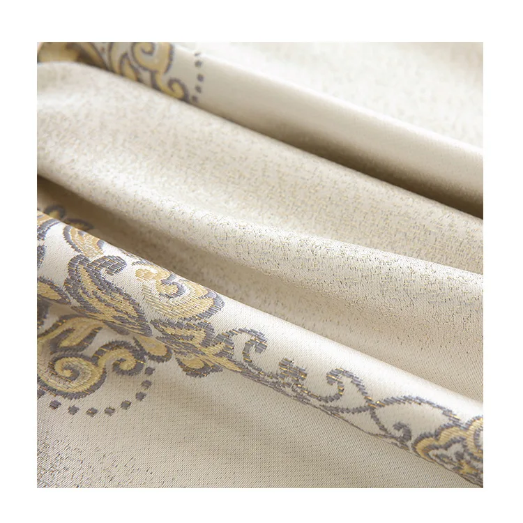 

Curtains Plain High Precision Jacquard Shading Curtains For Bedroom And For Living Room