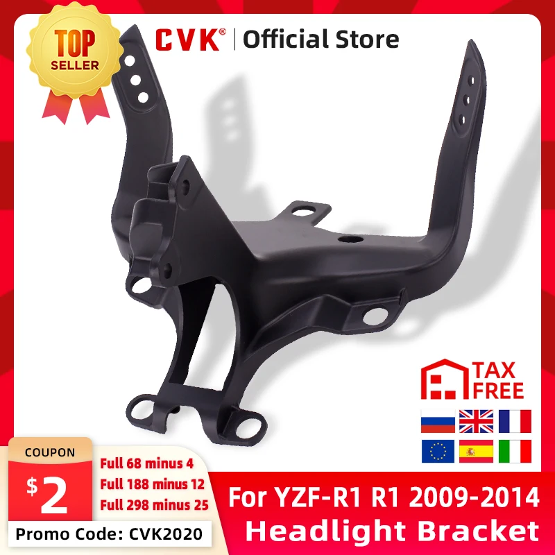 

CVK Headlight Bracket Motorcycle Upper Stay Fairing For YAMAHA YZF 1000 R1 2009 2010 2011 2012 2013 2014 YZF-R1 Parts