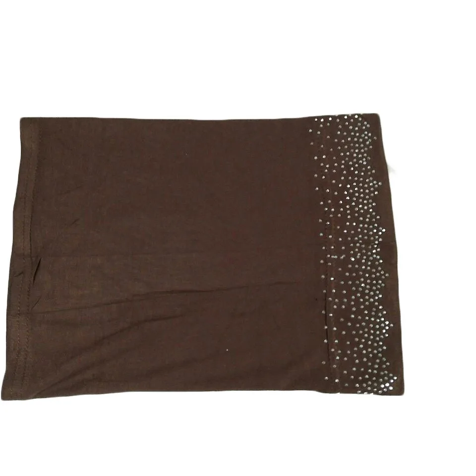 

Muslim Modal Inner Hijab Caps Women Diamonds Cotton Turban Cap Islamic Underscarf Bonnet Femme Musulman Turbante Mujer India Hat