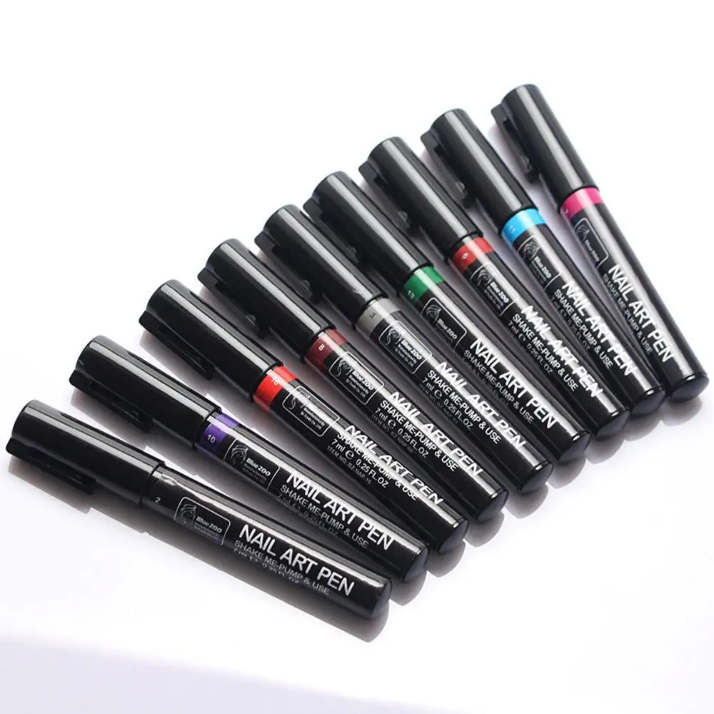 

16 Pcs Color Nail Art Pen Painting Design Tool Drawing for UV Gel Polish Set Nail Art Diy Tools Nail Liner Brush Paint yourself