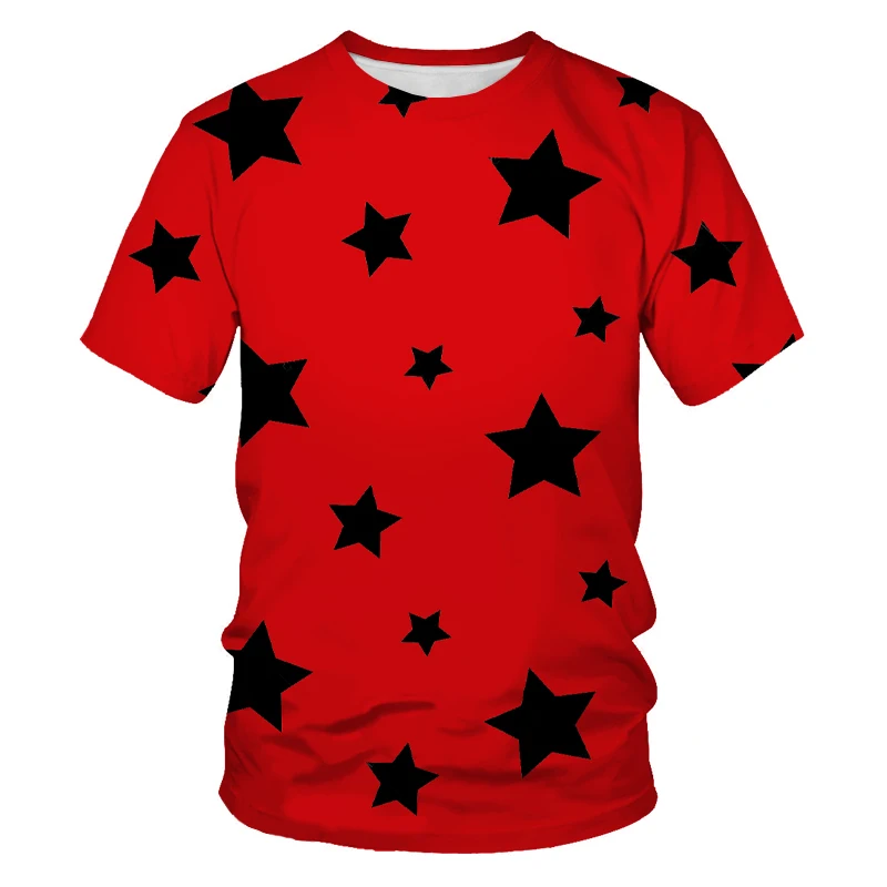 

High-quality three-dimensional summer men's and women's short-sleeved T-Shirt 3D printing oversized T-Shirt men's T-Shirt top
