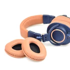 Сменные амбушюры из искусственной кожи для Audio-Technica, для ATH M50X, M30X, M40X, наушники-амбушюры, Наволочка на голову