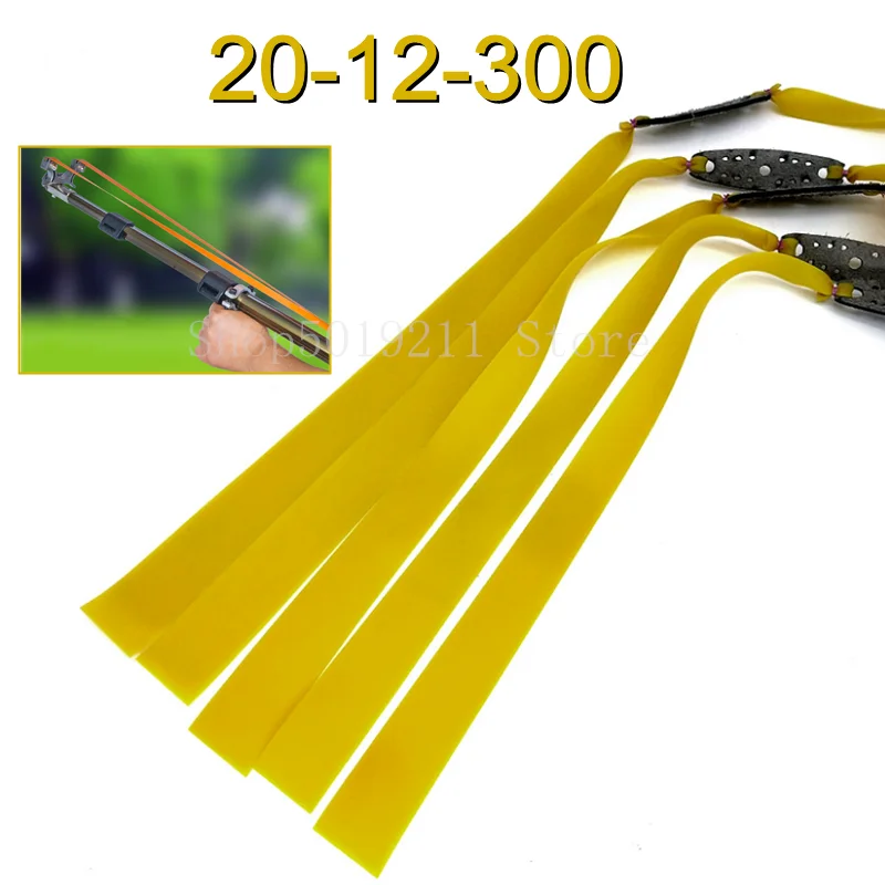 

10pcs Powerful Lengthened Flat Rubber Band about 60cm 1.0mm High Elasticity Slingshot Accessories for Hunting