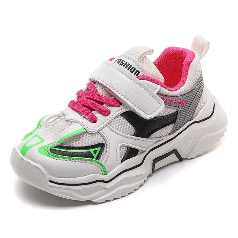 Осенняя детская повседневная обувь для мальчиков и девочек Модная дышащая