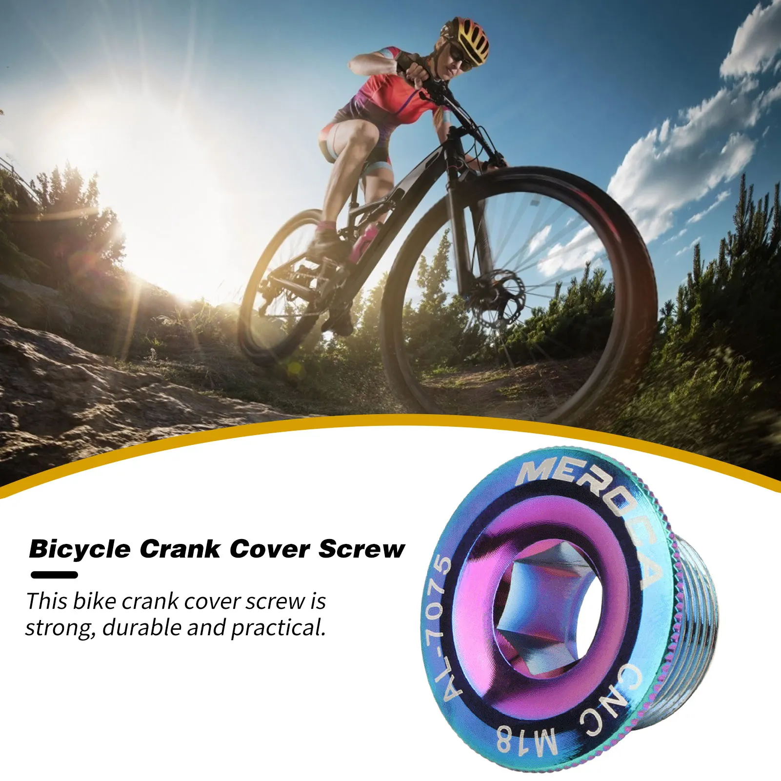

Crank Cover Screw Cap M20 MTB Crankset Crank Cover Aluminum BMX Road Bike Fixing Bolt Screw CNC For SHIMANO Hot Sale
