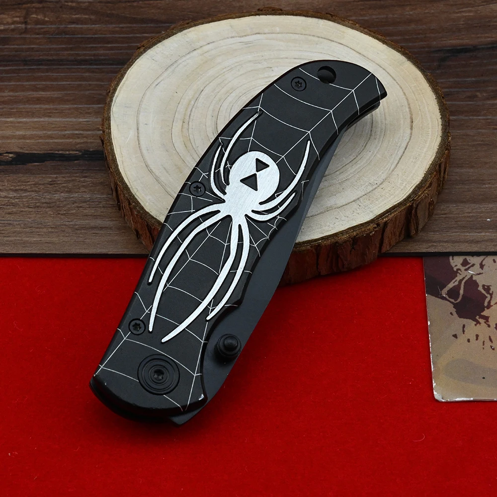 Карманный нож-паук с лезвием 5CR13 складной Мультитул алюминиевой ручкой для