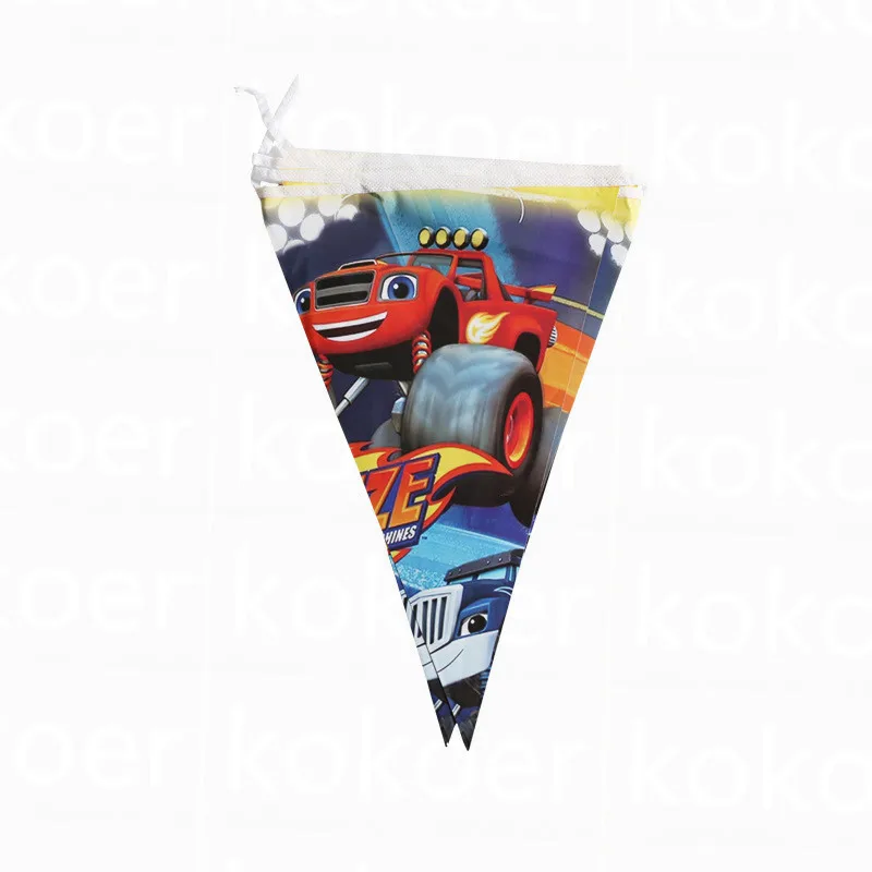 Kokoer Blaze and the Monster Machines набор для вечеринки на день рождения, бумажный стаканчик, тарелка, Детские вечерние принадлежности для мальчиков