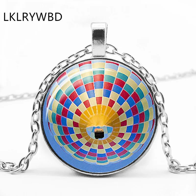 Модное популярное разноцветное ожерелье с воздушным шаром выпуклая круглая