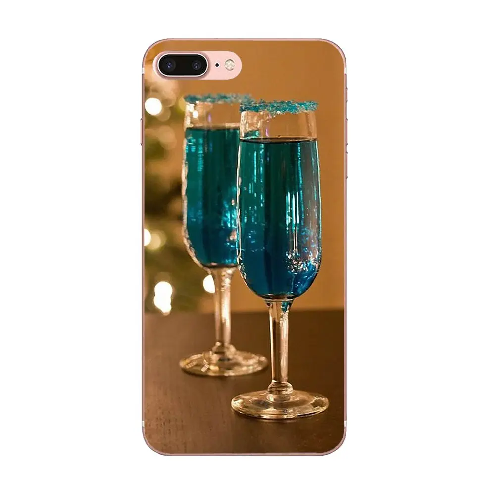 Бокал для вина Bubble Wine Glass Elegance Transparent Clear TPU для Xiaomi Redmi Mi 4 7A 9T K20 CC9 CC9e Note 7 9 Y3 SE Pro Prime Go Play on.