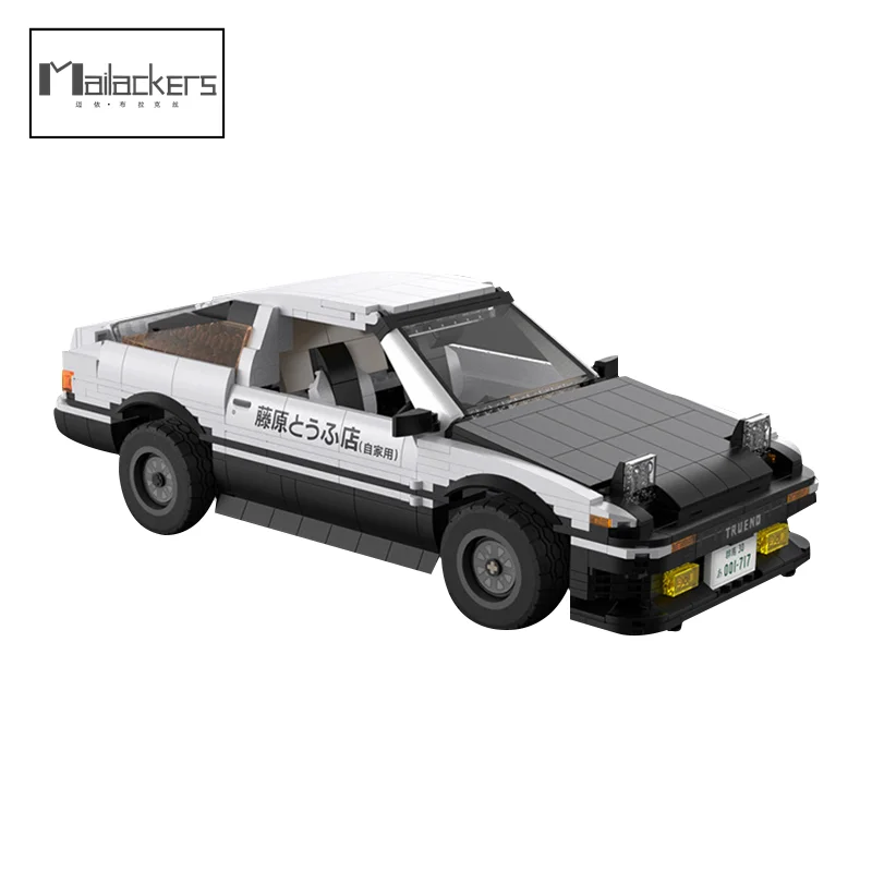 

Mailackers 1324pcs Technical Car DIY 3D Assembly Model Building Blocks City Racing Drift Vehicle Initial D AE86 Bricks Toys Boy