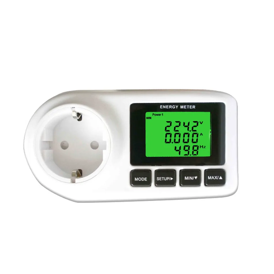 

SK410 Electricity Monitor Metering and Billing Socket Household Electricity Meter Power Factor Detector