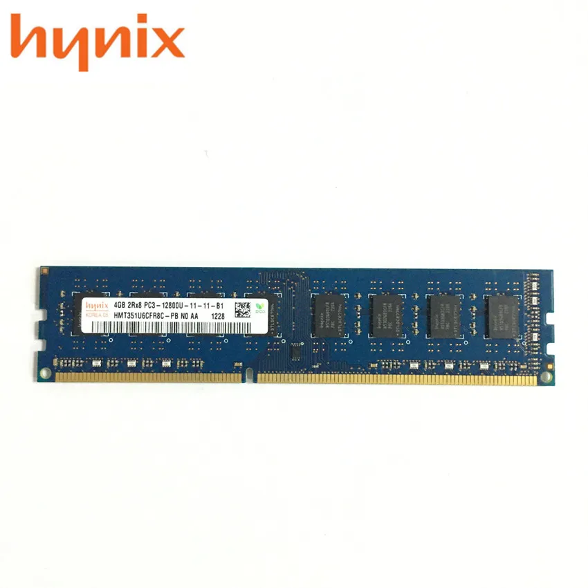 Hynix чипсет памяти ПК Оперативная память Memoria модуль настольный компьютер DDR3 4 Гб PC3 12800U 4 г 1600 МГц