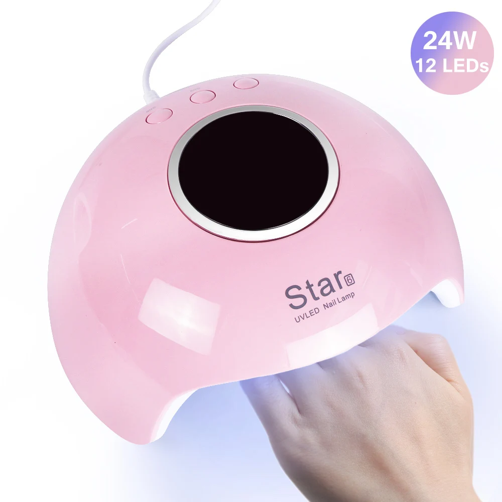 24 Вт/9 Вт УФ светодиодная лампа для сушки ногтей отверждения всех гель-лаков